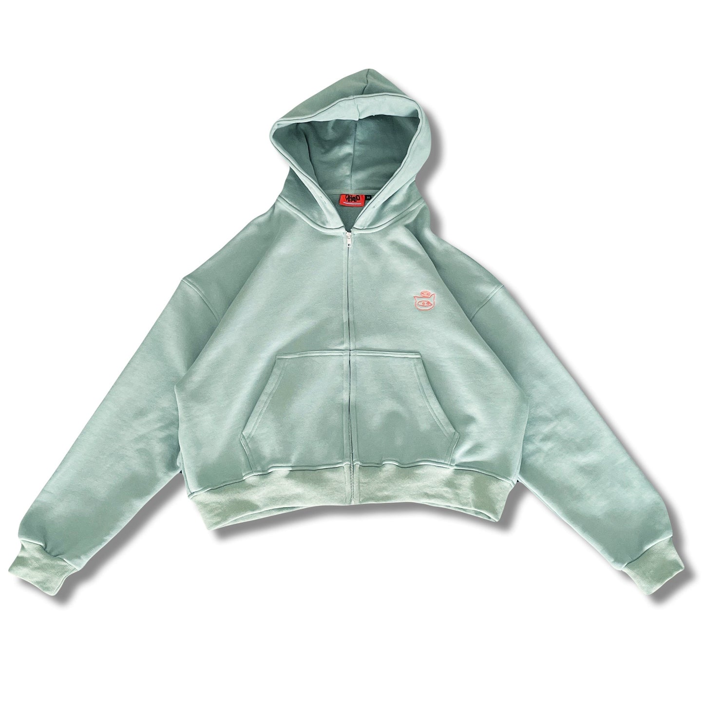 grey-green Turn your dreams into reality ZIP-UP JACKET