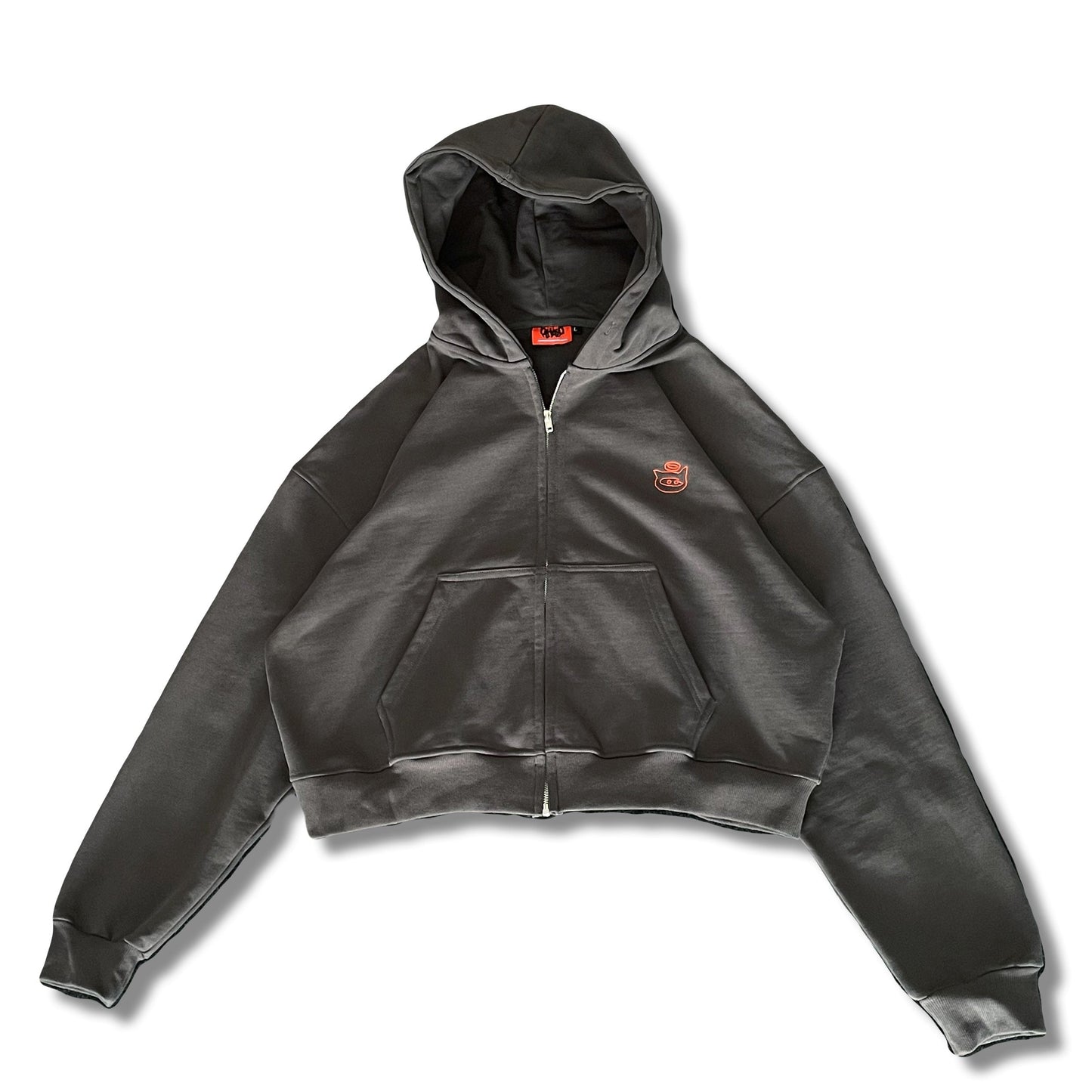 dark grey Turn your dreams into reality ZIP-UP JACKET